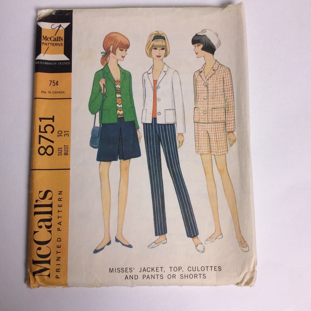McCall’s VTG Sewing Pattern Women’s #8751
